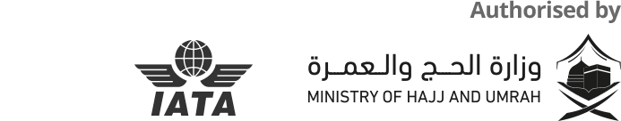 Authorised by IATA, ATOL & Ministry of Hajj and Umrah